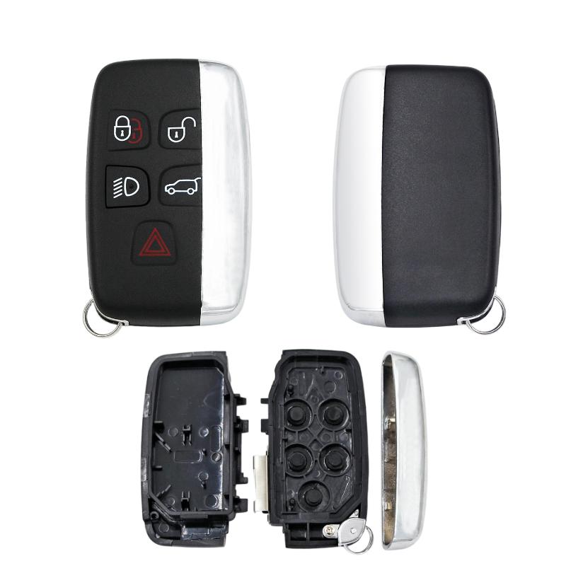 Car Key Shell Case Housing Cover for Land Rover LR4 for Range Rover Sport Evoque for Jaguar XJ XJL XF 5 Button