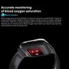 Qs16 Smart Bracelet Measuring Body Temperature Heart Rate Blood Oxygen Large-screen Smart Watch