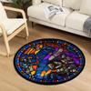 Bedroom Kids Play Floor Carpet Door Mat Modern Living Room Carpet Notre Dame Church Painted Round Room Carpet Chair Mat