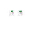 Silver needle irregular diamond-set square stud earrings female design sense versatile Korean earrings French retro ear jewelry