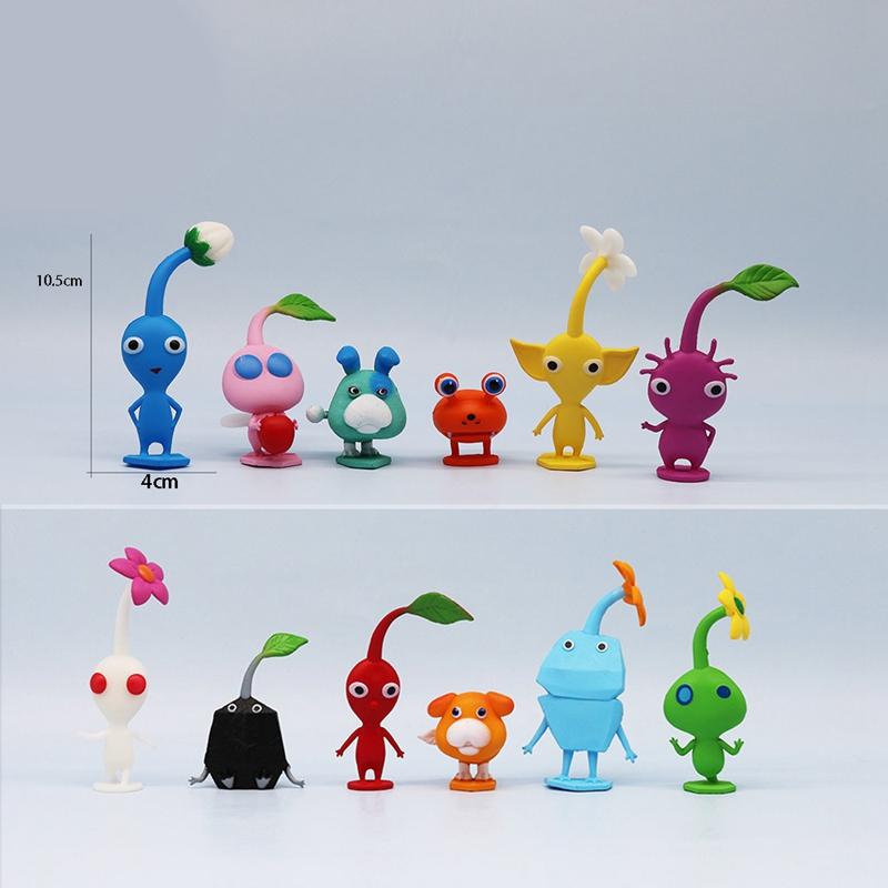 

6/12Pcs/Set Activity Anime PIKMIN Figure Captain Olimar PIKMIN Action Figure PVC Collection Model Doll Playthings designed for Children Birth Date