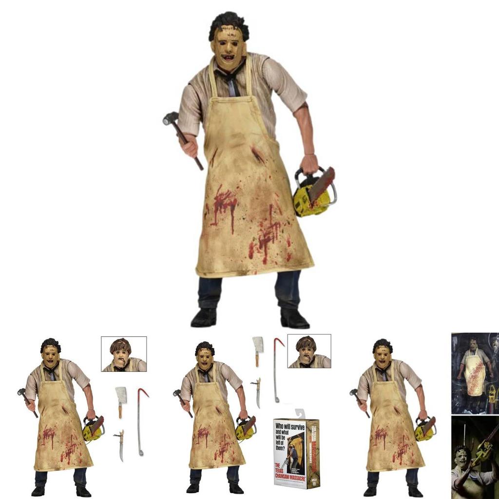 Neca Leatherface 40 Matériau PVC de Haute Qualité 20cm de Haut Figurine de Collection