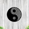Flower of Life Metal Wall Art: Sacred Geometry Zen Decor & Spiritual Gift