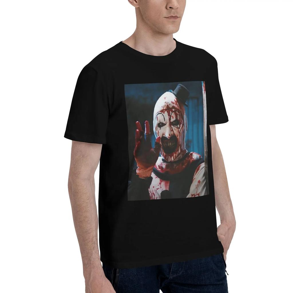Terrifier 2 2 Men TShirt Plus Size T Shirts Mens ONeck Cotton Tees Short Summer Male