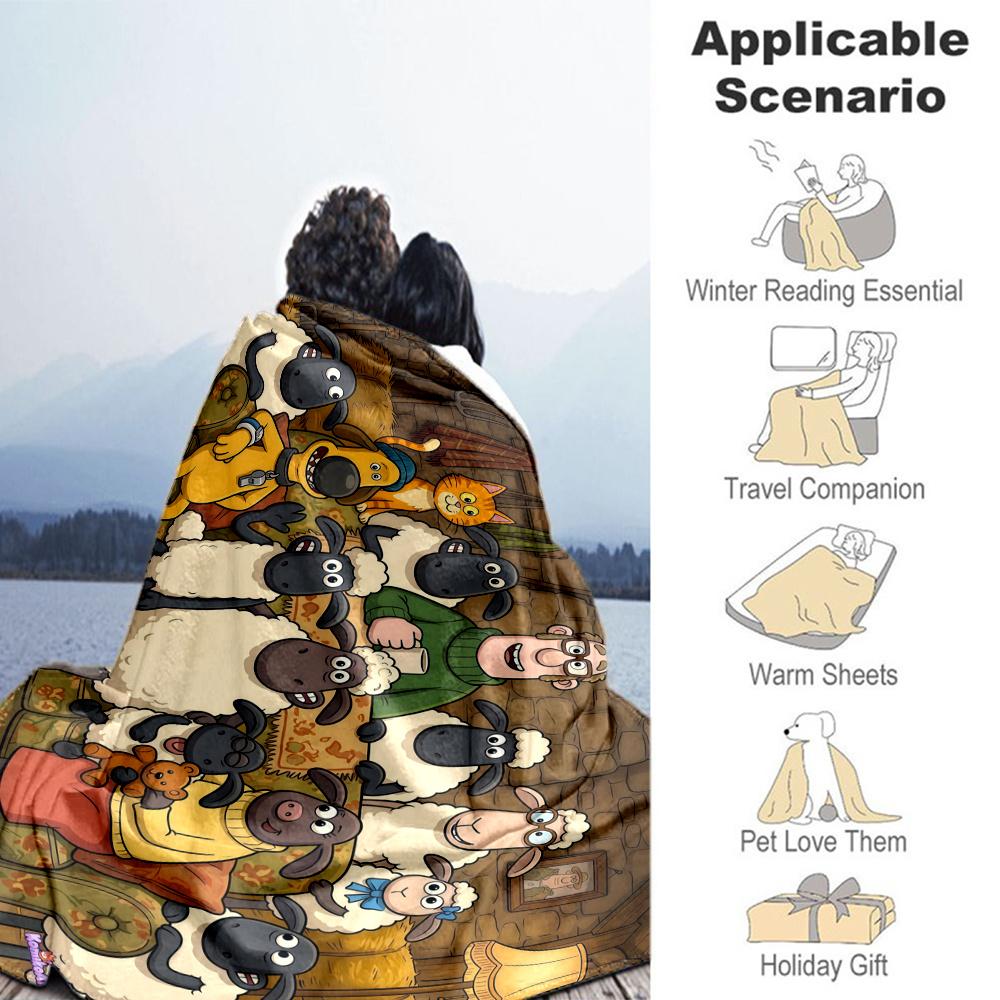 Shaun Blanket, High quality Comfortable for All Seasons, Home Decor, Warmth and Comfort