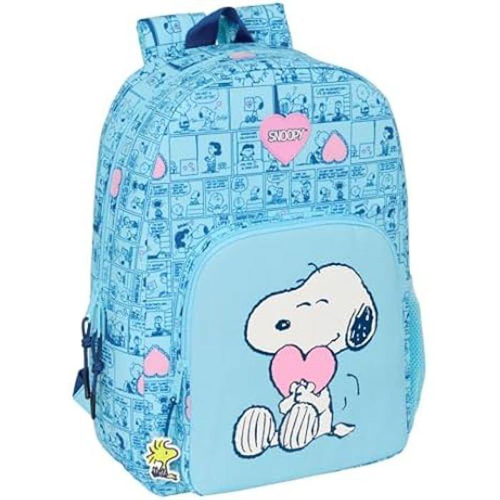 Sac à dos d'école - SAFTA - SNOOPY LOVE - Adaptable au chariot - Confortable - Polyvalent