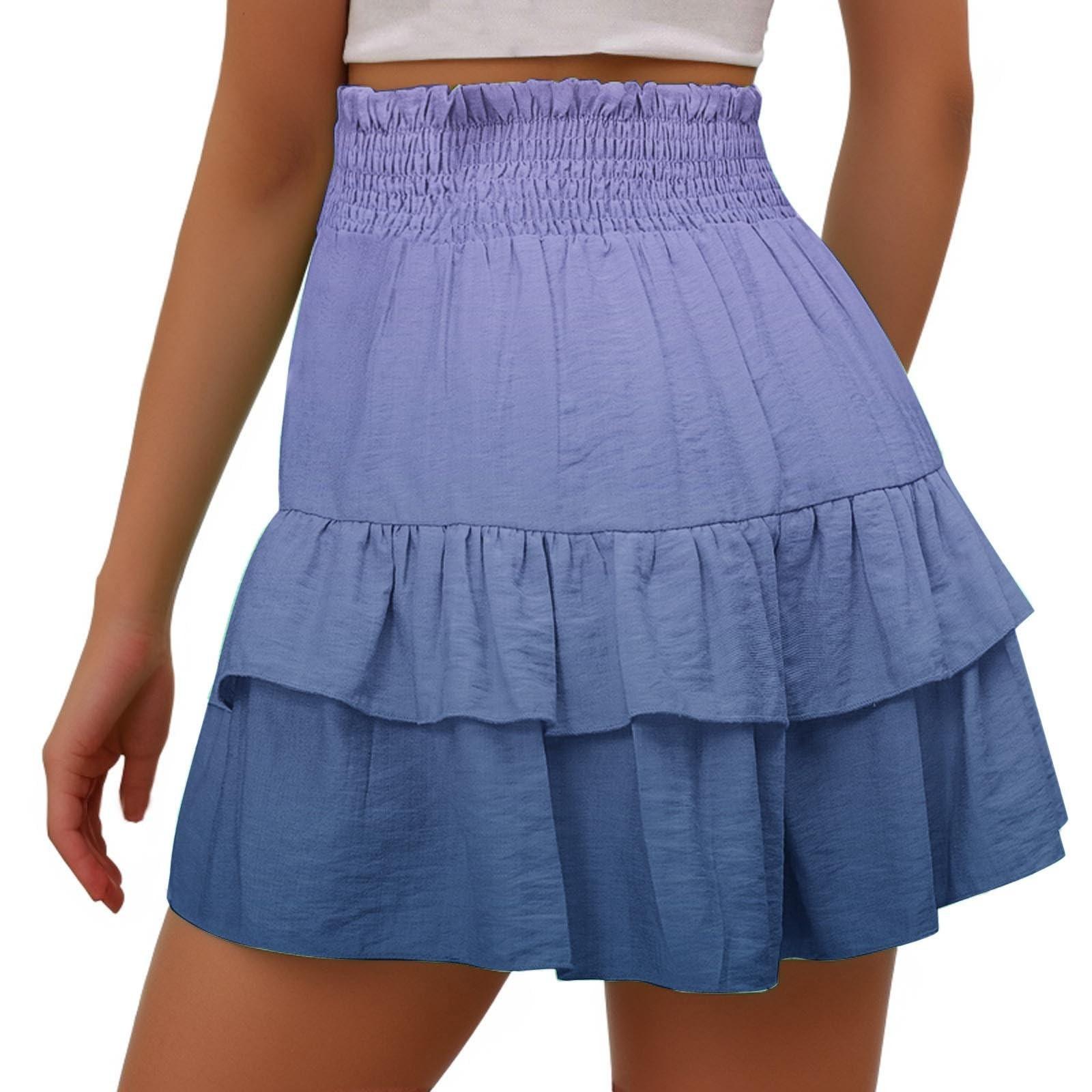 Женские модные летние плиссированные шорты с высокой талией и повседневными шортами — фото 4