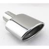 Car Styling Chrome Stainless Steel Exhaust End Tips Pipes Tail Throat 2.1'' Inlet 3'' Outlet