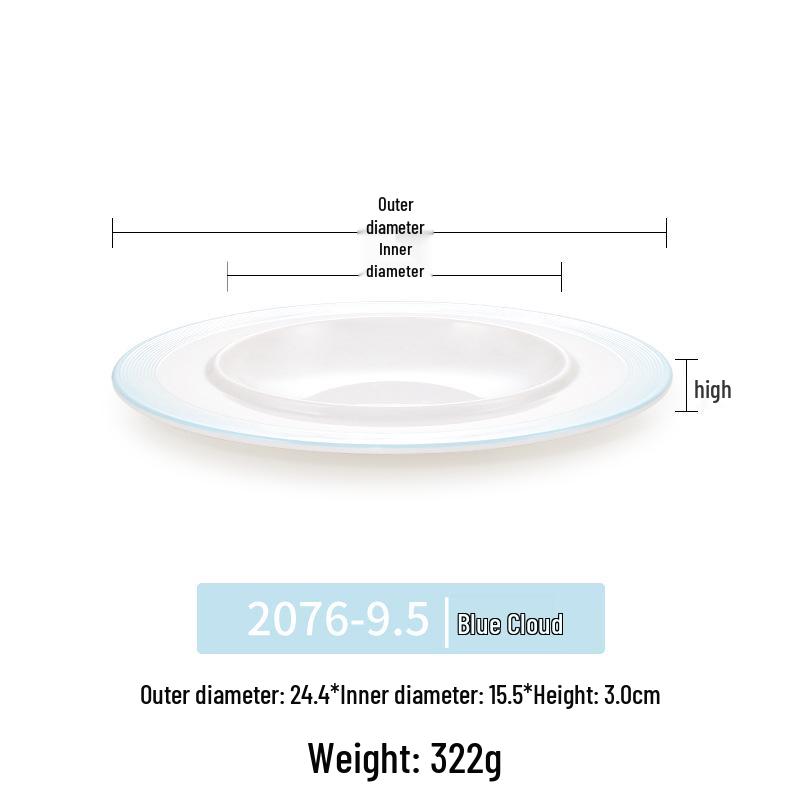 Okrągły talerz melaminowy - Naczynia stołowe inspirowane porcelaną dla restauracji i hoteli, Idealny do kuchni zachodniej