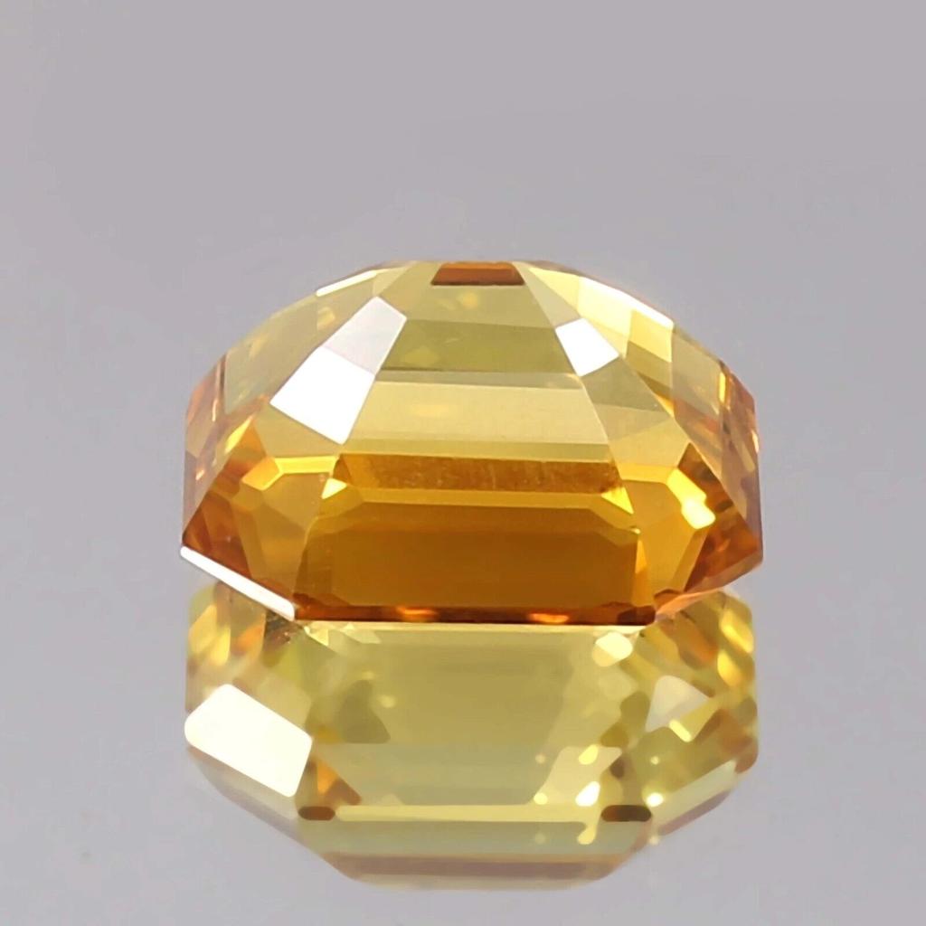 11 Ct Natural Flawless Ceylon Yellow Sapphire Loose Radiant Gemstone