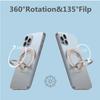 Magnetic Phone Holder Foldable Finger Ring Stand For Magsafe iPhone 17 16 15 14 13 12 Pro Max For Magsafe Phone Shell Mount
