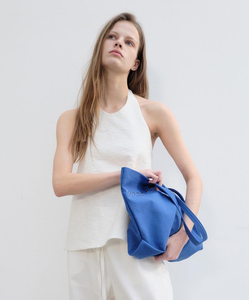 Yunse Studded Canvas Bag (Blue)