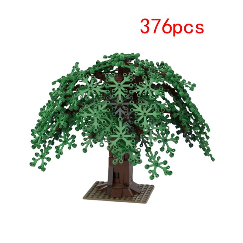 

Точечный MOC мелкие детали сборные строительные блоки растение ива маленькое зеленое дерево болотное дерево домик на дереве парковая декорация игрушечная модель S