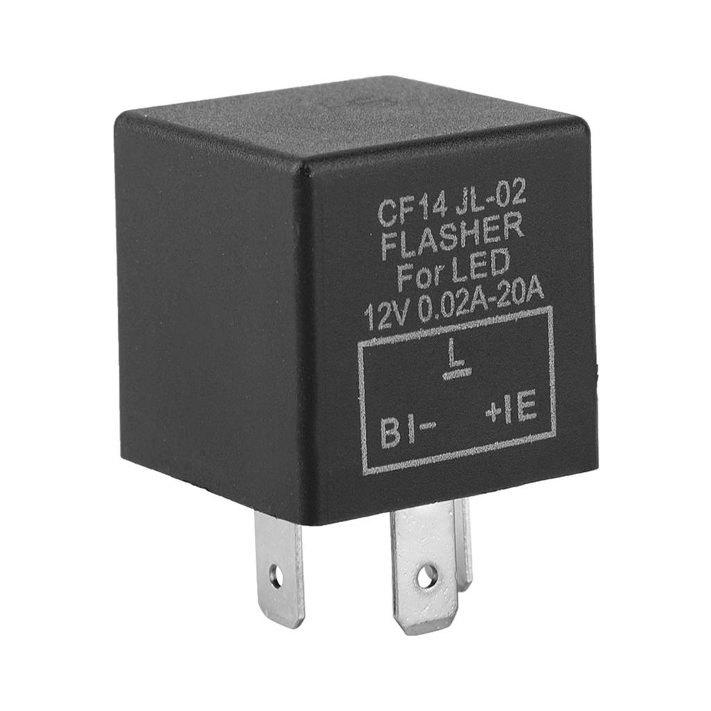 Indicator Semnalizare 12V 3 Pini Releu LED Intermitent Reglabil Fix Indicator Intermitent CF14