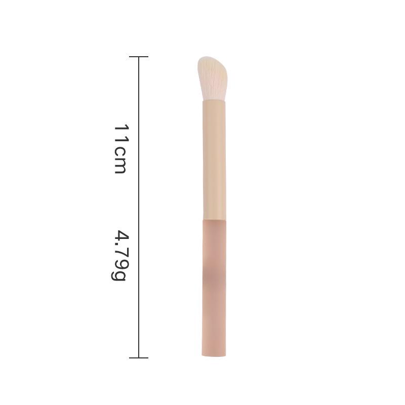 10-Piece Peach Makeup Brush Set: Loose Powder, Stippling, Eyeshadow, Blending, Concealer, Contour Brushes