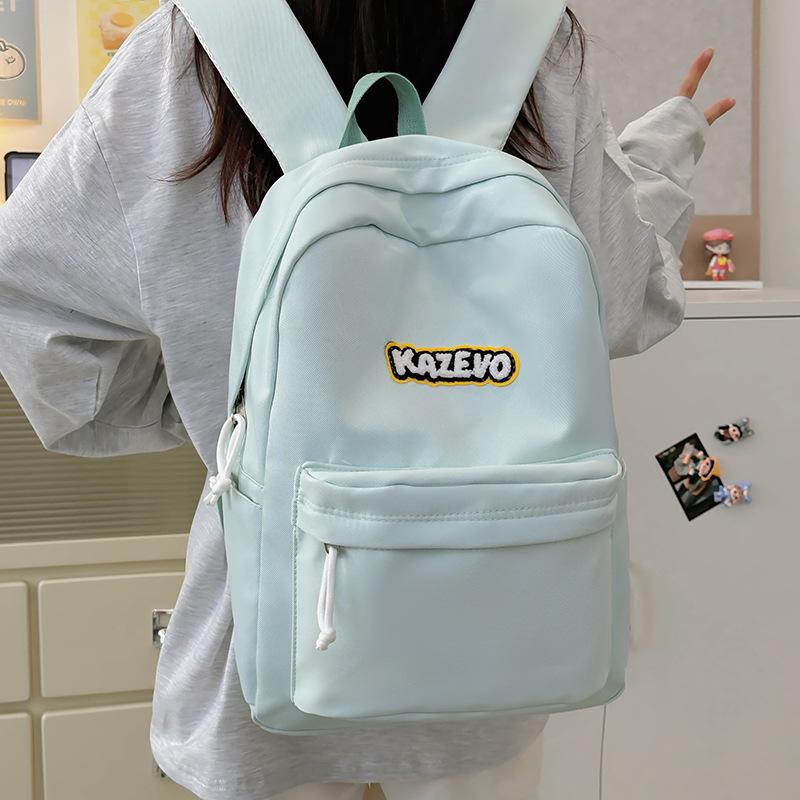 

Girls schoolbag large capacity new simple and lightweight junior high school student backpack trendy backpack