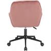 Largo Pink Swivel Black Legs