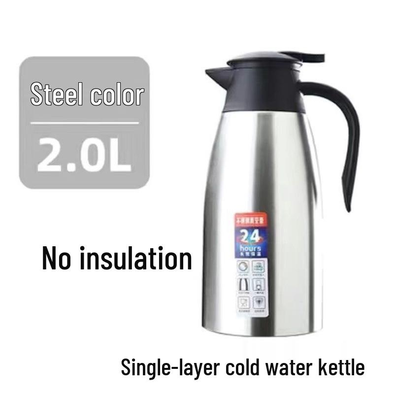 

Stainless Steel Anti-Scald Insulated Thermos Flask - Double-Layer High-Grade Hot Water Bottle for Home & Commercial Use Antibacterial 316 [26 hrs Insulation] 2.3L