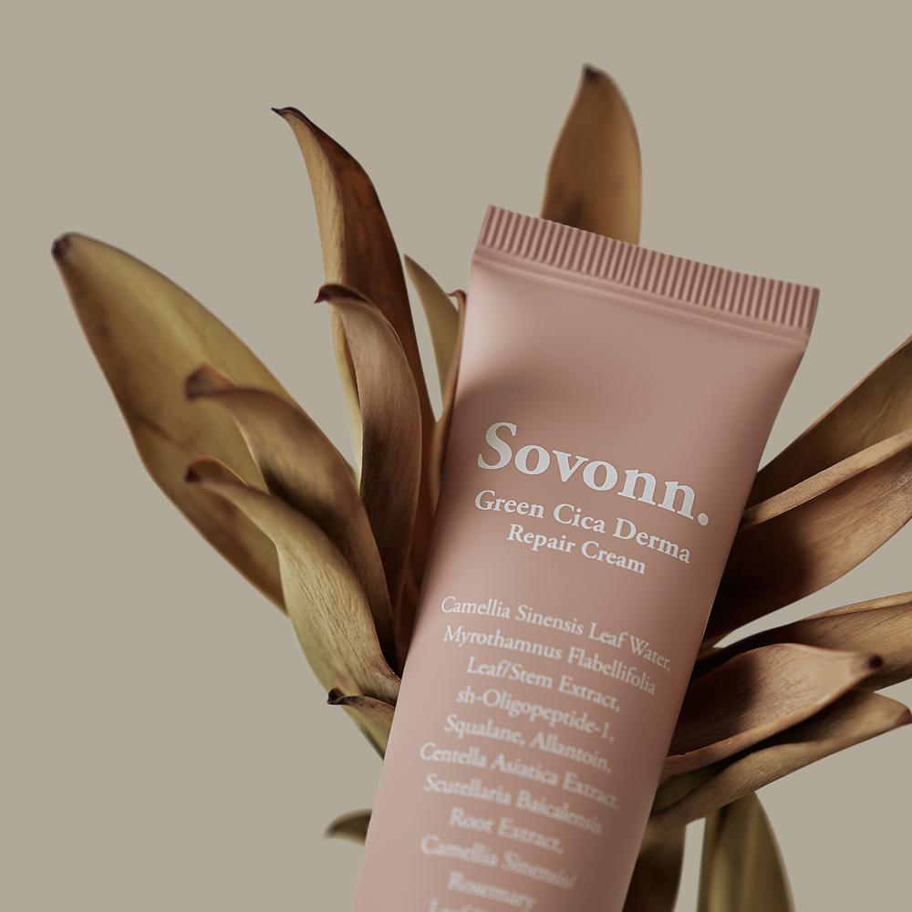 Sobon Green Cica Derma Repair Cream, 40ml, 1 Unit