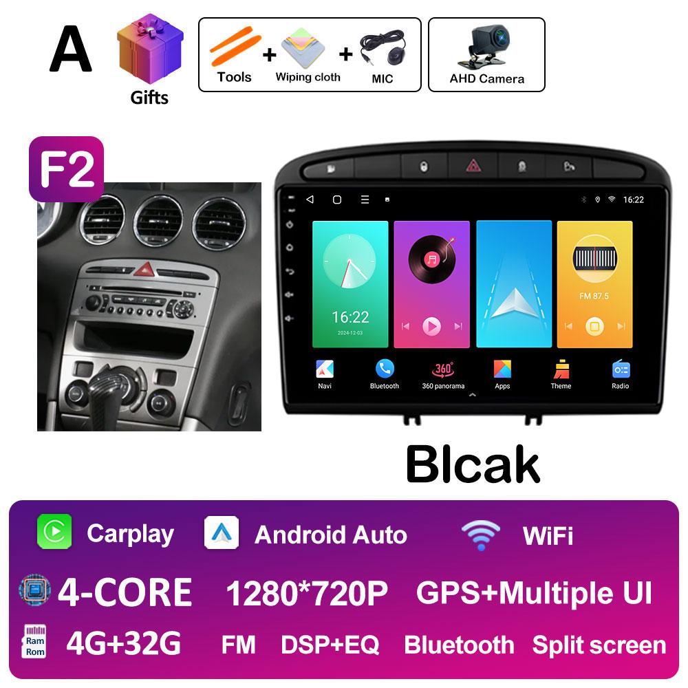 9 Inch Android Auto Car Video For Peugeot 408 308 308SW Radio Player Wireless Carplay DSP Stereo Autoradio QLED IPS Screen WIFI