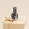 Yousheng Moai Thinker Statue, 3D Printed Creative Thinker Figurine, Fun Moai Statue Ornament for Home Office Desk Shelf Decoration