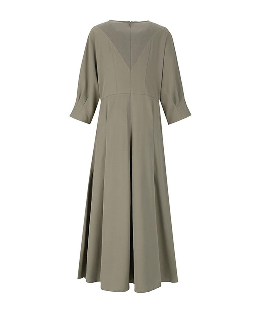 VISITINNEWYORK Pintuck A-Line Dress (Vy7Op16)