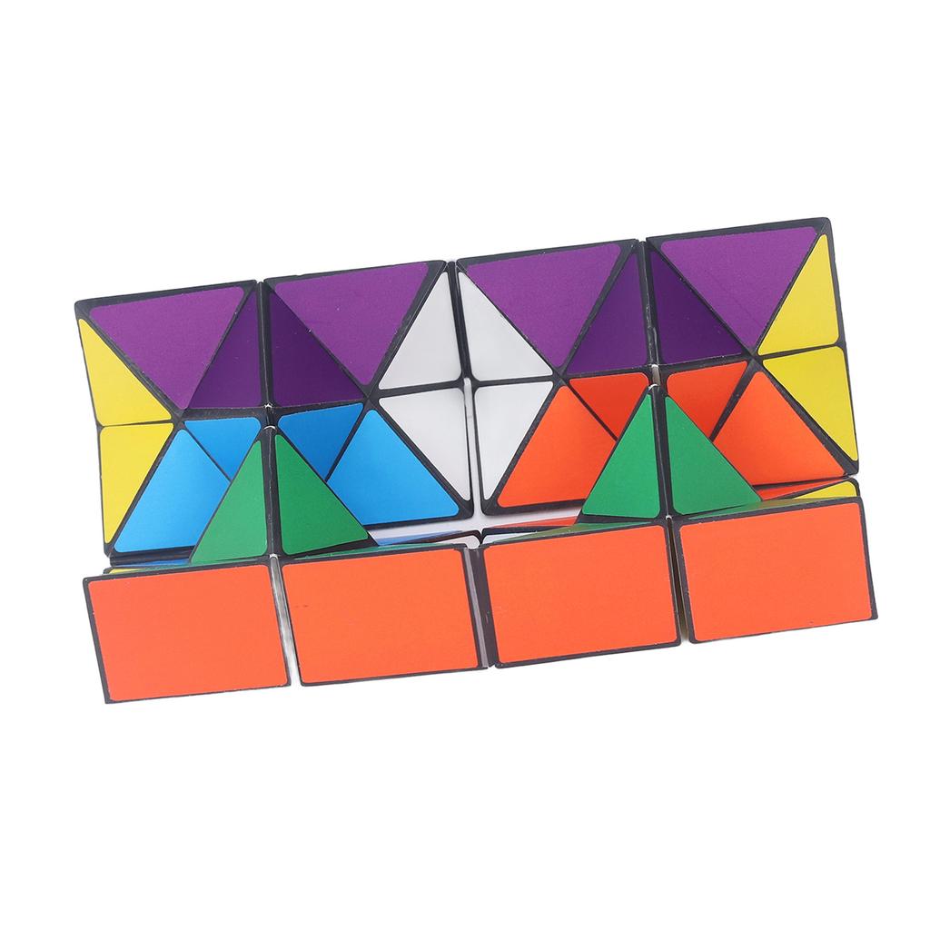 Infinity Combo Puzzle Toy Geometric Transforming Decompression Colorful Infinity Relief Toy for