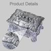 Jewelry Box Dresser Creative Home Decoration Metal Trinket for Necklaces 12cmx8.5cmx5.5cm