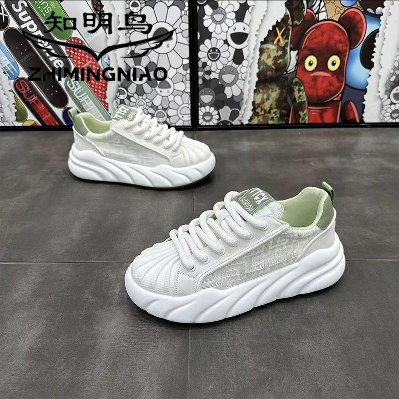 Shoes men's summer breathable mesh shell head men's shoes platform sports men's fashion casual shoes