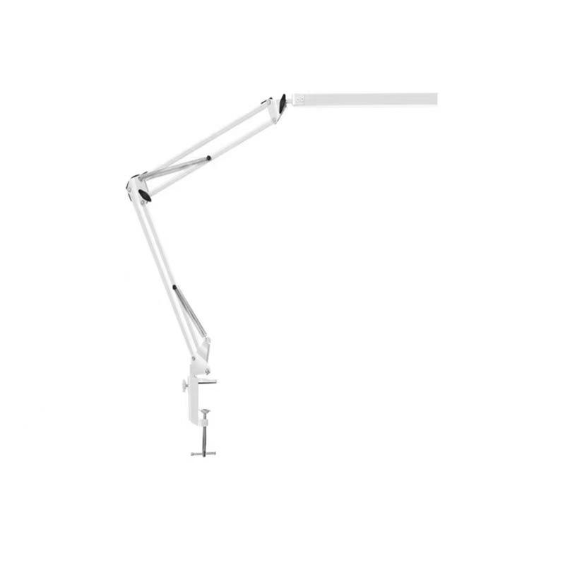 LED Eye-Care Desk Lamp with USB, Student Dormitory Creative Bedside Reading Light, Long Arm Folding Clip Design