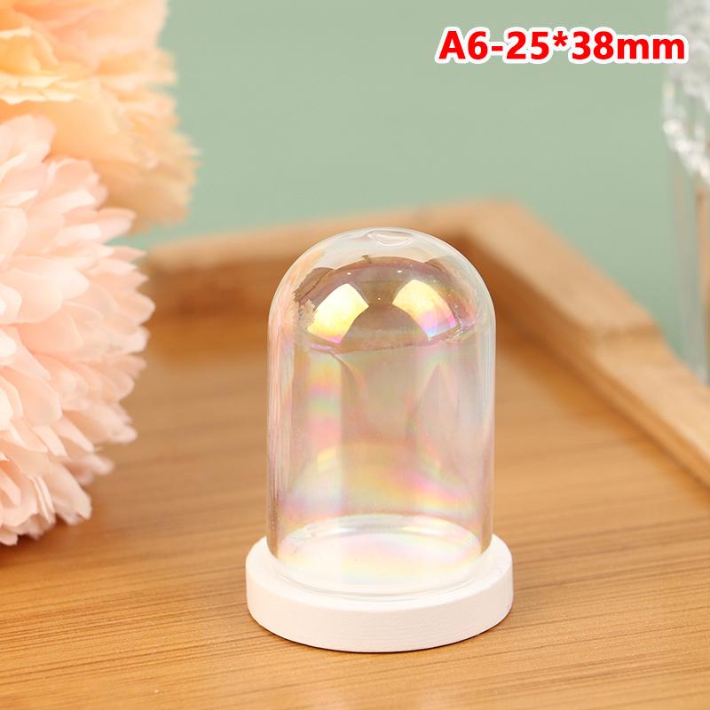 1pcs Dollhouse Glass Ball Decoration Kit DIY Accessories Materials Toy Small Handmade Wooden Miniature Assembly