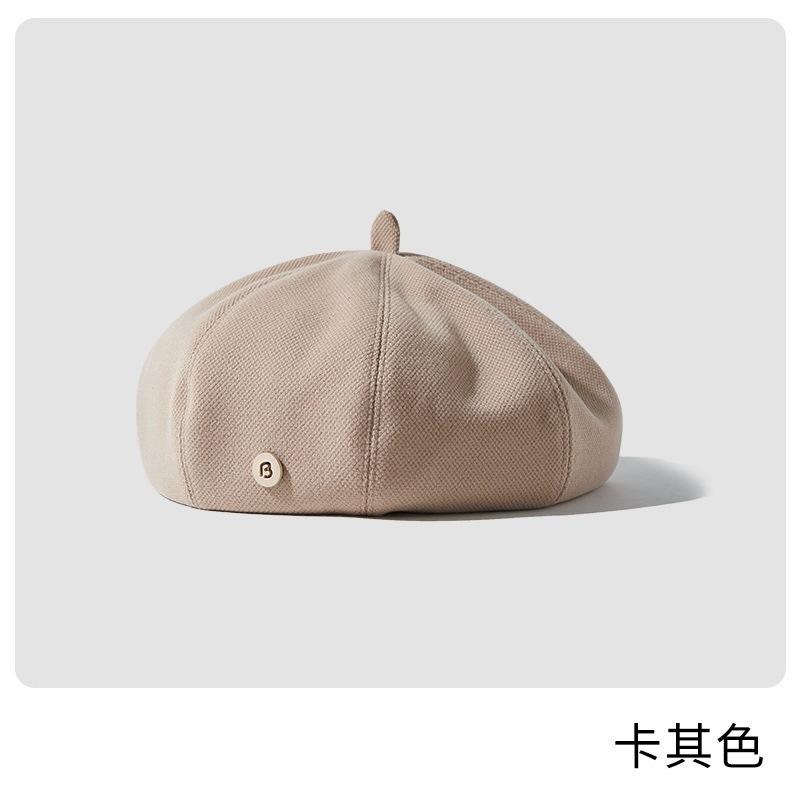 Beret children autumn and winter Internet celebrity temperament painter hat showing face small versatile big head circumference pumpkin bud hat