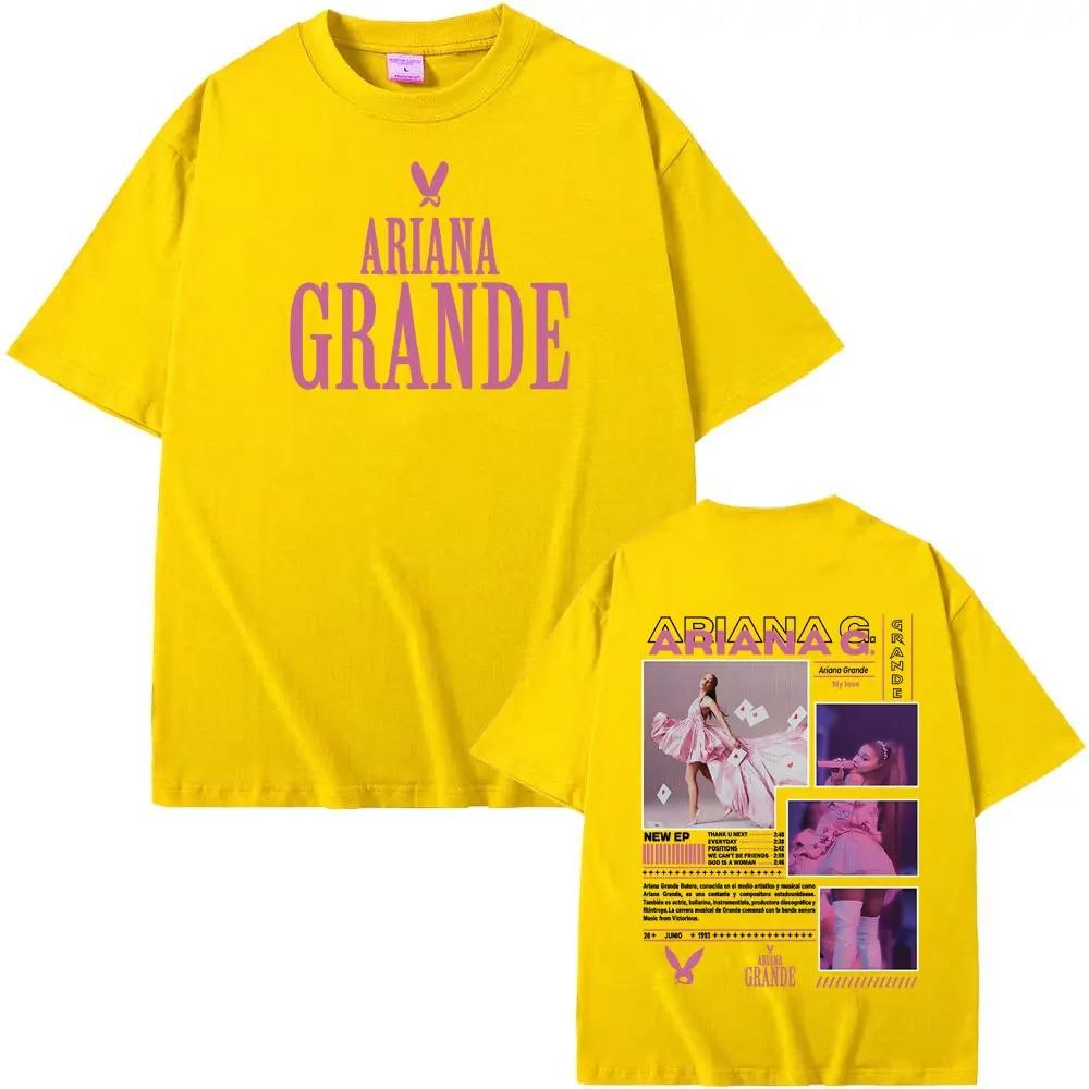 Pop Singer Ariana Grande Bunny Dangerous Woman 2026 Tour Concert Graphic TShirt Unisex Harajuku Style Oversized Bestseller