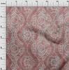 oneOone Cotton Poplin Dusty Pink Fabric Asian Diy Clothing Quilting Fabric Print Fabric By Yard 42 Inch
