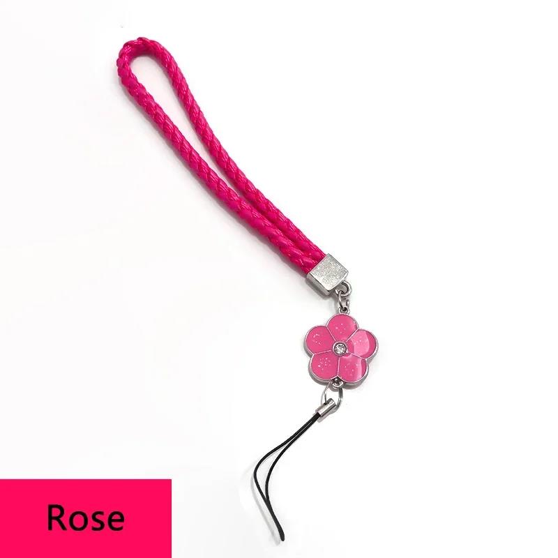 Small Flower Phone Strap Phone Wrist Strap for USB ID Card for IPhone Huawei Samsung Xiaomi Universal Phone Accessories