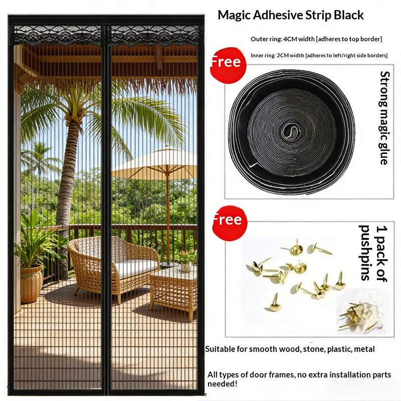 

Белая Магнитная Москитная Сетка на Дверь Анти-Насекомое Невидимая Стекловолоконная Сетка Индивидуальный Размер Штора Тюль Автоматическое Закрытие 70*200cm