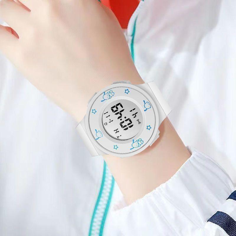 Electronic Watch, Round Dial, Calendar Week Luminous Light Alarm Clock