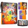52 Style 400pcs  Card Album 2x2 Loose-leaf Large Capacity Leather Anime Zipper Card Collection Photo Album