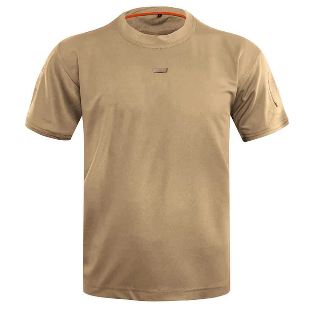 Men Summer Outdoor Breathable Quick-drying Loose Large Size  Short Sleeves