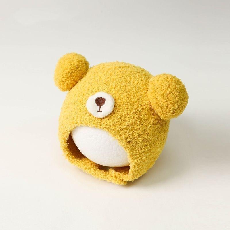 Soft Winter Plush Bear Ear Kids Hat Warm Windproof Multiple Colors For Toddlers Outdoor Daily Use
