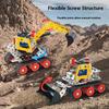 Children's Alloy Creative Construction Vehicle Model Car DIY Metal Aircraft Assembly Building Block Car Police Car Toy