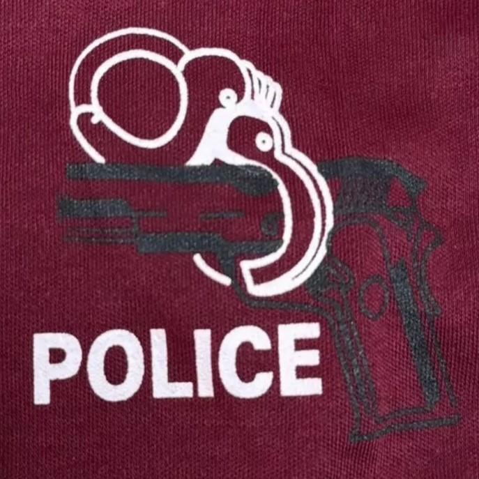 T-Shirt Thailändische Polizei Thailand Unterhemd Rundhalsausschnitt Kurzarm Pistole Handschellen Gepolsterte Schultern Druck Schnelltrocknend Uniform Männer Frauen Unisex