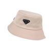 Smooth Satin Bucket Hat Women's New Casual Fashion Triangle Labeling Sunshade Basin Hat Sunscreen Bucket Hat