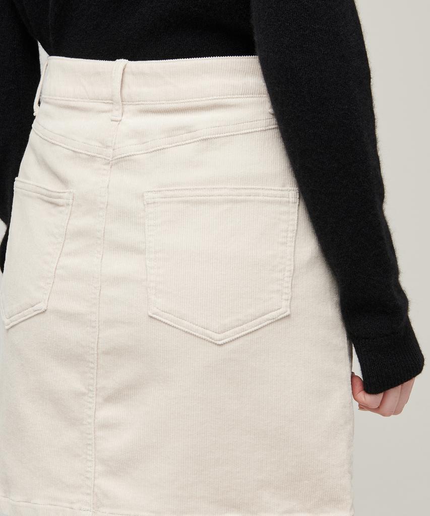 Musinsa Standard Woman Women'S Corduroy Mini Skirt [Cream]