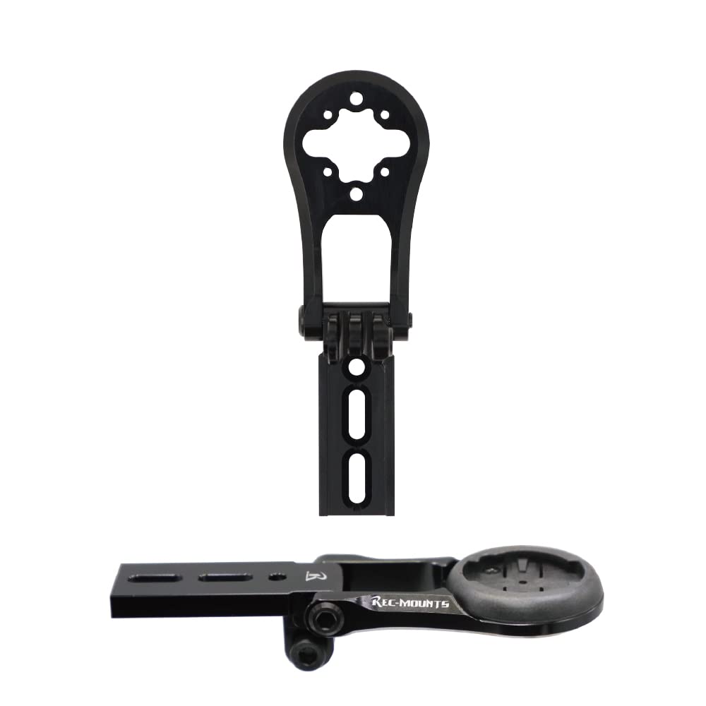 Pro Evo Type Combo Mount with 14 Compatible with and GoPro HERO [RECMount] (Vibe Handlebar) (Compatible Brands) [PRO4] Garmin, Cateye, Pioneer,