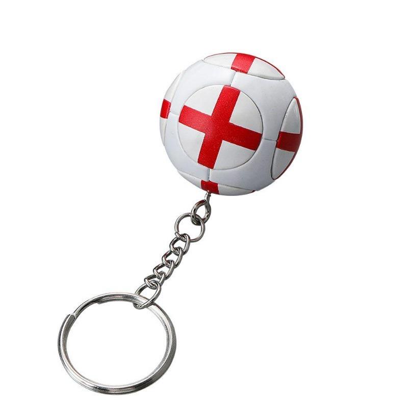 Chains Club Fans Gifts Football Key Chain World Flag Ball Charms Bag Pendant Country Soccer Keyring