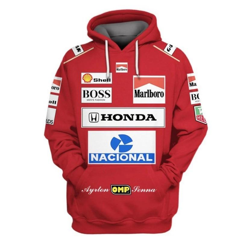 Férfi hosszú ujjú kapucnis pulóver grafikai mintával Streetwear stílusban Vastag pamut keverék Alkalmi viselet