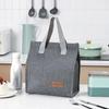 Durable Oxford Insulated Lunch Bag With Leakproof Thermal Lining Handle For Office School Picnic Travel