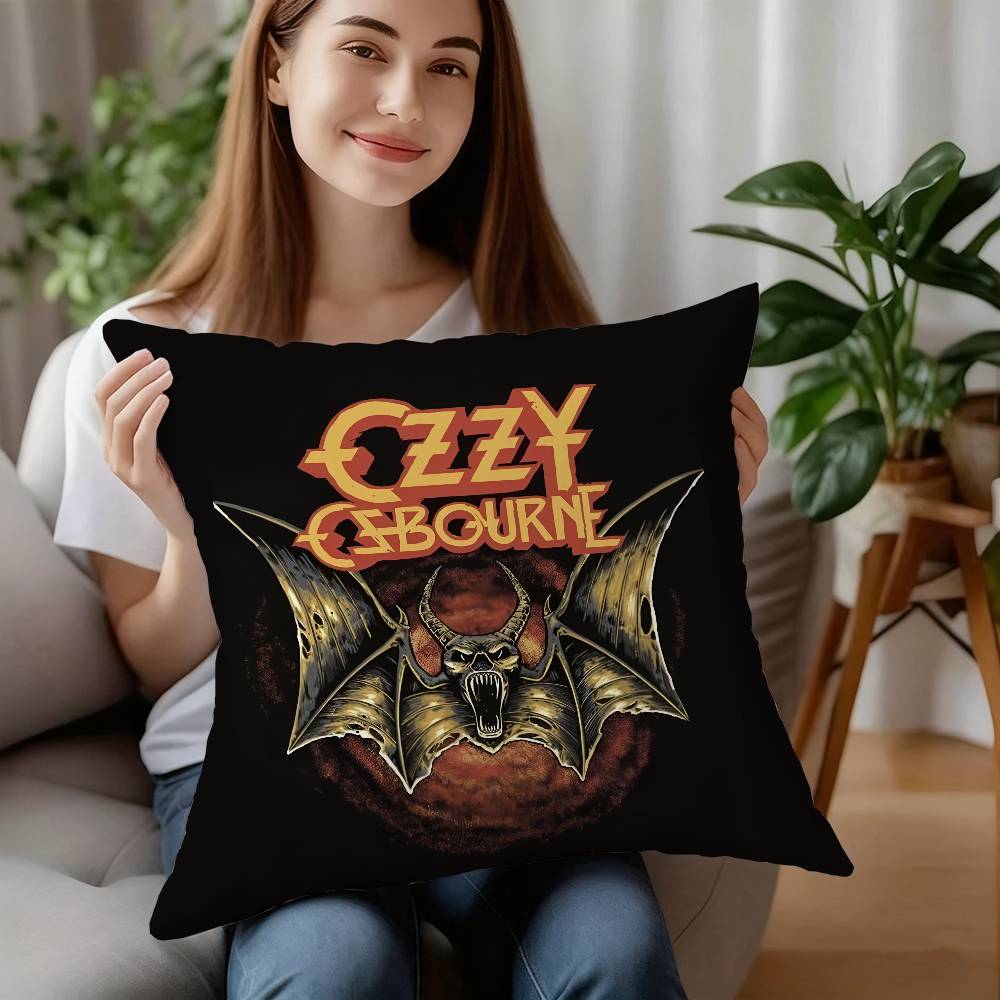 Singer-O-Ozzy Osbournes Pillow Case Plush Fabric Soft Pillowcase Double Sided Print Cushion Cover Household Gifts
