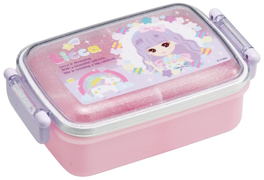 Skater Lunch Single Made in RBF3ANAG Children's Box, Tier, 450ml, Dome-Shaped, Antibacterial, Japan, Licca-chan 23, Girl's,